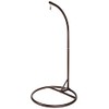 Round Base Heavy Duty Hanging Stand - Powder Coated Hammock Stand for Hammock Chair, Indoor and Outdoor (Coffee)