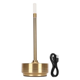 LED Cordless Table Lamp with Touch Sensor Portable LED Table Lamp USB Type C Rechargeable Bedside Lamp for Restaurant Bars Home Gold