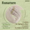 RUNATURE Microring Extensions Real Hair White Blonde 60 cm Micro
