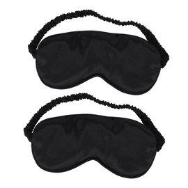 Beavorty 2 Pcs Silk Sleep Mask Headband Shading for Dry Eye Insomnia and Restful Sleep Home Travel Use