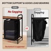 Azaeahom 3 Section Laundry Hamper with Shelf, Laundry Basket Organizer
