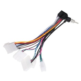 Tofficu Car Stereo Wiring Harness Adapter Kit for Models Layout Radio Connector for Easy Installation Compatible with Android Car Audio Modifications