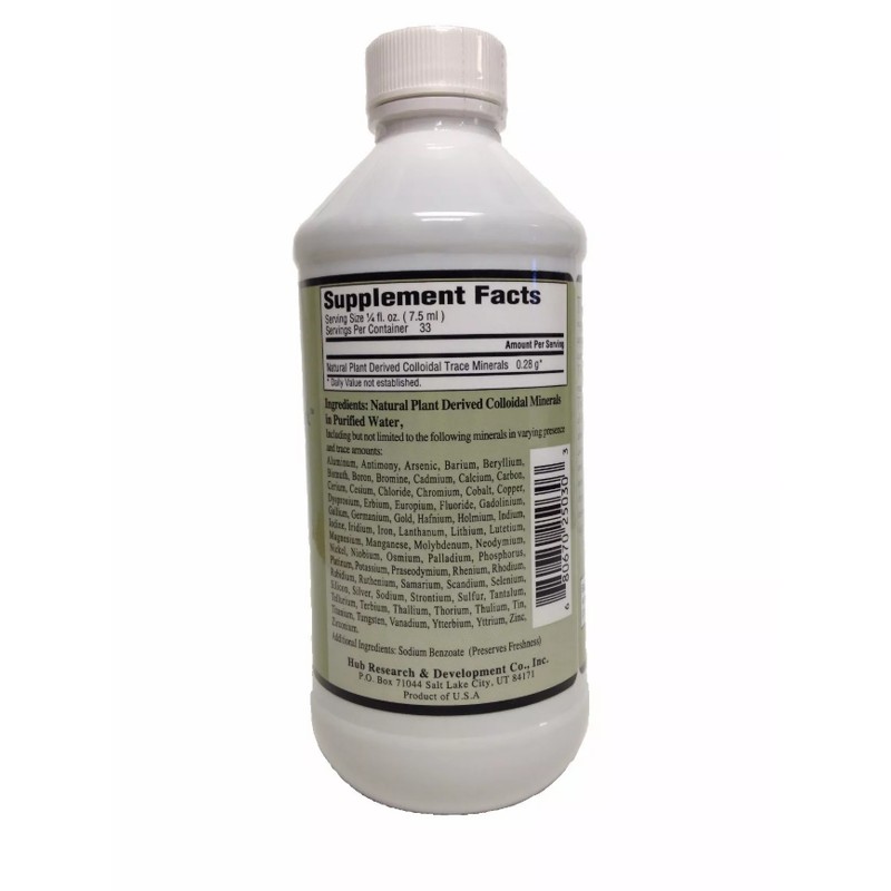 Plant Derived Liquid Colloidal Minerals Thomas Jefferson Clark 2/PK