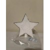 Unbranded Rustic White Tin Star Tree Topper = SALE