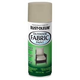 Rust-Oleum 358839 Outdoor Fabric Spray Paint, 12 oz, Medium Gray (package may vary)