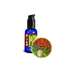 Exquisite Sandalwood Massage Oil with 6 Kinds of Sandalwood - Mysore Santalum Album, Saffron, Amber, Natural Organic Botanical Extracts - Men & Women Aromatherapy, Face Body Hands Feet Massage - 1 oz
