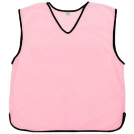 12 X Sports Training Bibs Mesh Football Bibs, Netball, Soccer, Rugby, cricket Sports Bibs Function Party Outdoor Senior Adult Youth Junior Pink (Junior (7-12 Years old)[Pack of 12 Bibs]
