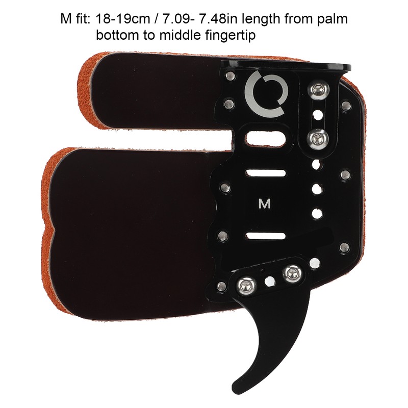 Archery Finger Guard Adjustable Finger Guard Black Protective Gear for