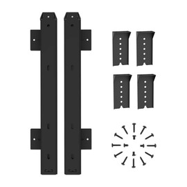 FRMSAET Heavy Duty Metal 14 inches Drawer Slides Ball Bearing 3/4 Extension Rails Underdesk Keyboard Slide Cabinet Furniture Drawer Hardware Accessories with Adjustable Height Bracket. (Black)