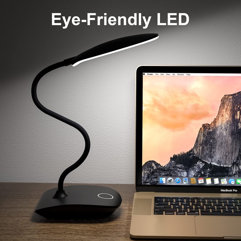 DEEPLITE Battery Operated Desk Lamp, LED Desk Light 3 Lighting
