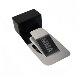 SISEMMA Elegant Steel Door Stop - Floor Mounted Spring Steel Door Stopper with Rubber Insert - Durable Door Stoppers for Bottom of Door - Prevents Doors from Closing and Slamming