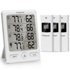 Geevon Indoor Outdoor Thermometer Wireless with 3 Remote Sensors, Temperature