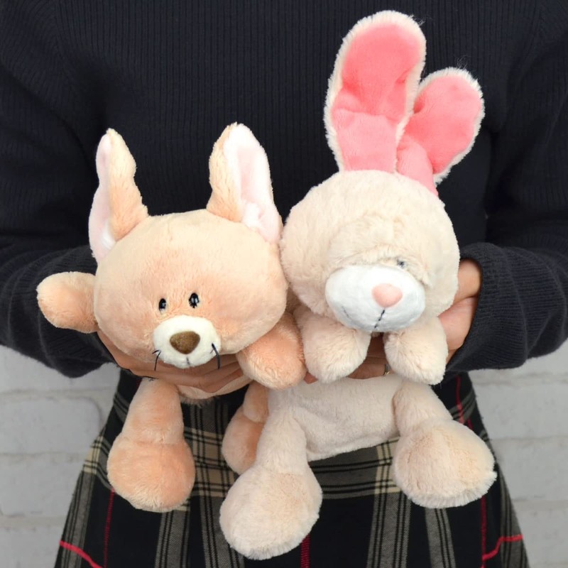 NICI Angora Rabbit White Figure Pouch Pencil Case Cosmetic