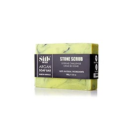 Silk Oil of Morocco Silk for Men Stone Scrub Argan Soap Bar 100 g