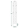 Arcadia Garden Products TR03 Arched Garden Trellis 6' x 10",