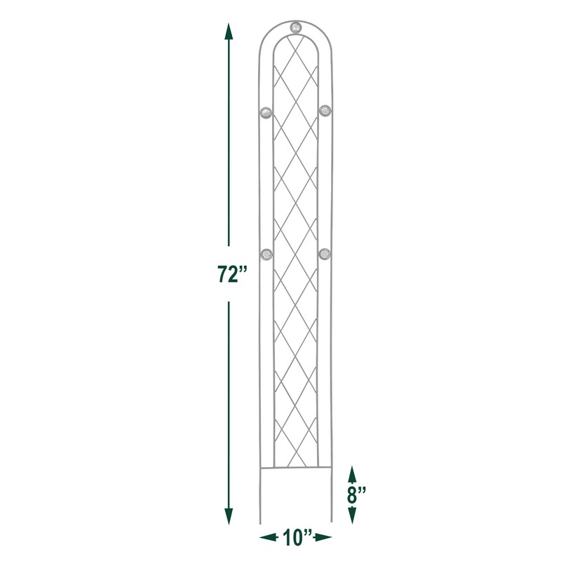 Arcadia Garden Products TR03 Arched Garden Trellis 6' x 10",