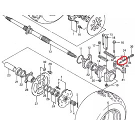 kawazuki 250, 500 QUAD RACER LTZ400, KFX400 LTZ SWINGARM AXLE, CHAIN ADJUSTING BOLT STUD
