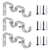 Anndason Heavy Duty Curtain Rod Brackets - Double Rod Holders