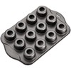 Tosnail 2 Pack 12 Cavity Mini Cheesecake Pan with Removable