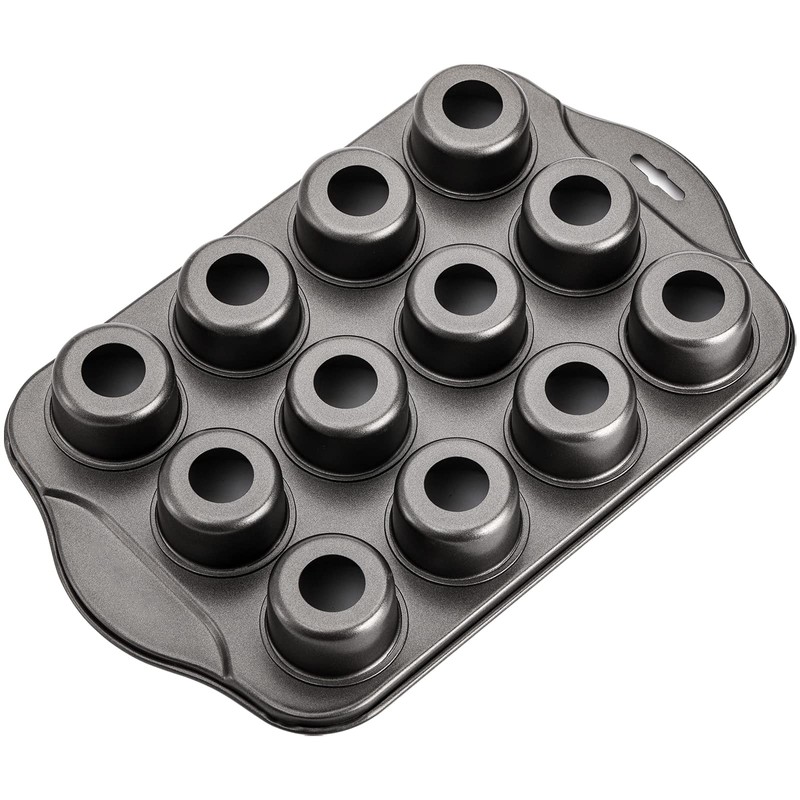 Tosnail 2 Pack 12 Cavity Mini Cheesecake Pan with Removable