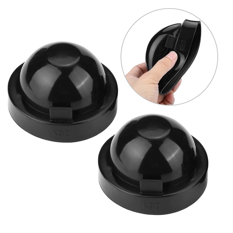 2pcs 90mm Headlight Dust Cap Rubber Housing Seal Cap for