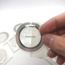 10 x NFC Tags | NXP Chip NTAG215| 504 Bytes Storage Capacity | Round Transparent Tags | Strong Sticker | Wide Antenna | High Scanning Power and Ultra Slim Design