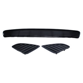 Roneeson Front Bumper Lower Grille Insert Grill with Left Right Side Fog Light Hole Cover Cap Trim for Toyota Camry 2012-2014