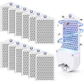 Qualirey 12 Pack Flying Insect Trap Refill Compatible with LiBa/PIMAG/Onsinn/Fly Trap Indoor, Sticky Glue Cards, Bug Catcher Refills, Glue Boards Refill for Insect Bug Mosquito Gnat Fruit Flies