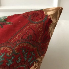 BHP-17-047 Scarlet Floral Throw Pillow Cover 24x24