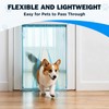 15.7 in x 4.9 ft Dog Door Replacement Flaps, Transparent