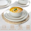 LIANYU 18-Piece Dinnerware Sets for 6, Stoneware Dinner Plates and