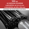 MarketConnect® Kabelbinder 7,6x380mm • 100 Stück • Schwarz