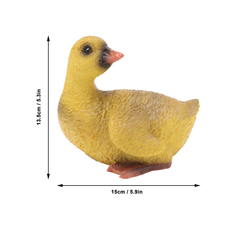 Duck Ornament Resin Weather Resistant Cute Vivid Expression Duck Statues