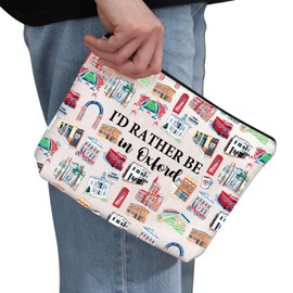 G2TUP Oxford Lover Gift I'd Rather Be In Oxford Makeup Bag Mississippi Travel Cosmetic Bag Oxford Souvenir Gift (Be In Oxford MB)