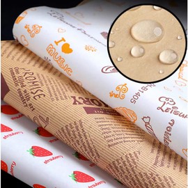 100 Sheets Sandwich Wrapping Paper Wrapping Paper Food Wrapping Paper Sandwich Wrapping Paper Sandwich Packaging Paper Cooking Paper Oven Paper Bread Burger Wrapping Paper Food Wrapping Paper (Paint)