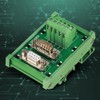 DB9-MG6 DIN Rail Mount Interface Module Male / Female Connector