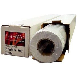 FastPlot Bond Plotter Paper 92 Bright - 24" x 300' 2" Core / 4 Rolls