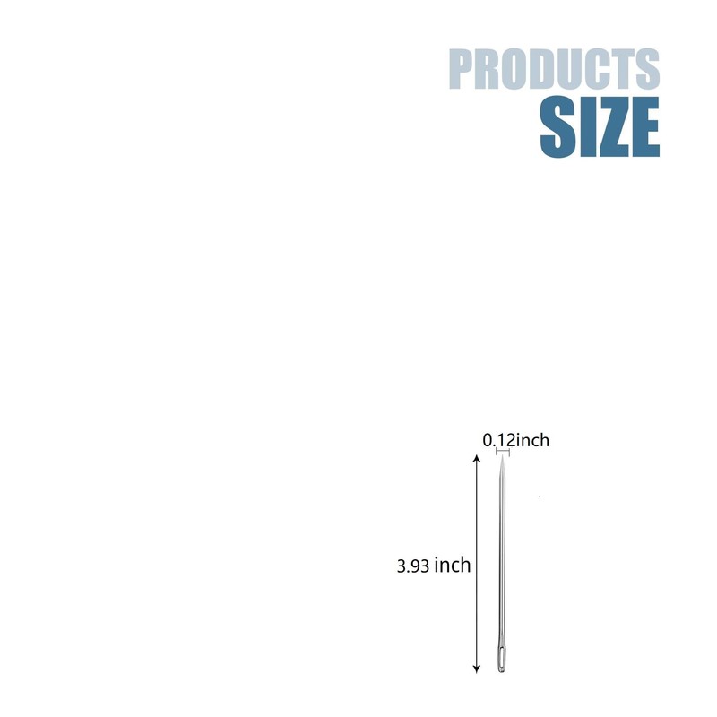 1 Pcs 3.93 inches Length 3mm Thickness Professional Upholstery Needle,