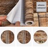 WENMER 17.71" x 118" Brown Wood Wallpaper Peel and Stick