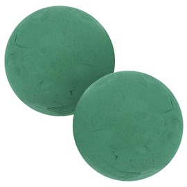 STOBAZA 2Pcs Round Floral Foam 5.9x5.9inch Wet Floral Foam, Spheres Base, Green Plant Foam, Florist Foam for Fresh Flowers DIY Arrangement Sphere Foam Balls for Garden Wedding