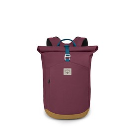 Osprey Arcane Roll Top Commuter Backpack, Allium Red/Brindle Brown
