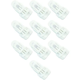 10 x Holdon® MIDI Clip White – Clamp Mounting Eyelet for Banner, Tent, Tarpaulin, Molton – BO-Camp/Isabella