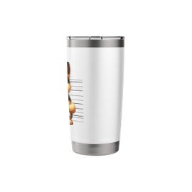Funny German Shepherd Mugshot Cartoon Stainless Steel Insulated Tumbler