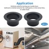 ZUDKSUY 4PCS Duct Fitting 4inch Duct Fitting Plastic Duct Ventilation