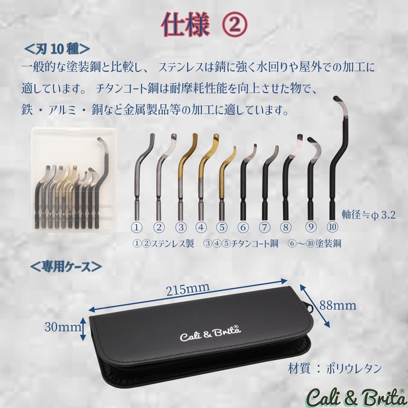 Cali&Brita FRP [Rotary + Fixed Type + 10 Blade Set]