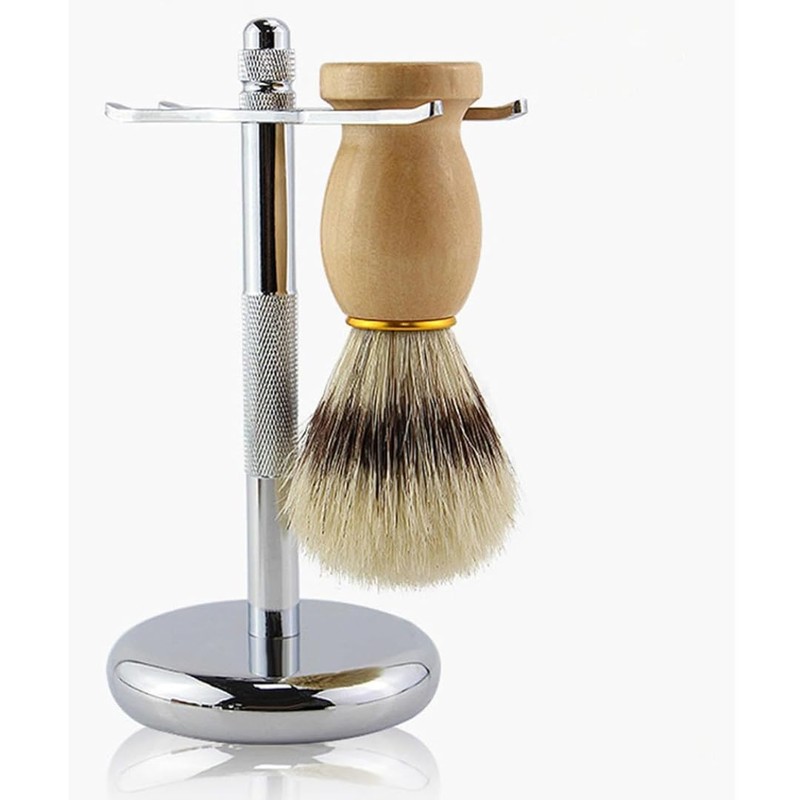 PARENCE.- Pennello da barba con manico in legno - Classico