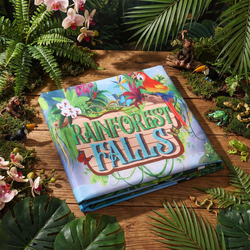 Gilprop Rainforest Falls Backdrop 9 x 6 ft Rainforest Scene