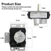 W10745655 W10857612 Dryer Timer Replacement Compatible with Whirl-Pool AMA-na May-tag