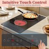 2 Burner Electric Cooktop, 120V Electric Stove Top Touch Control,