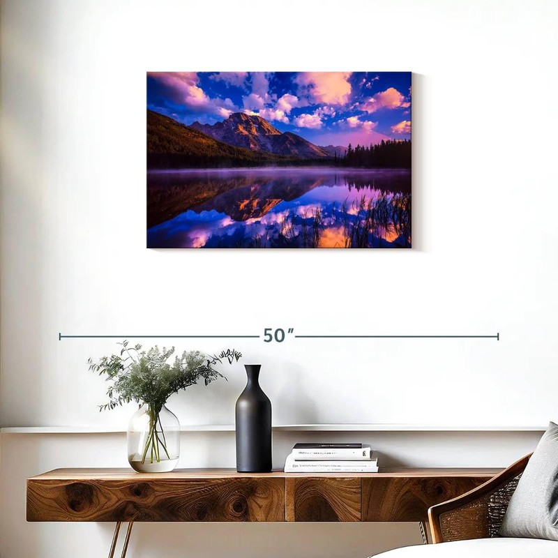 ElephantStock - Purple Spring In Grand Teton Wall Art -